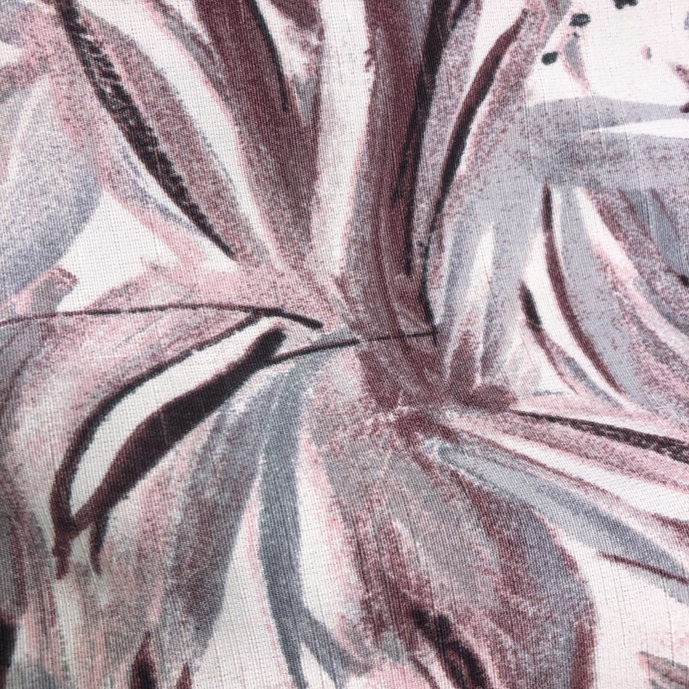 Stylish Leaf Print Button-Down Shirt - image 5